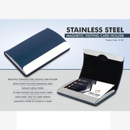 Magnetic Visiting Card Holder – Blue