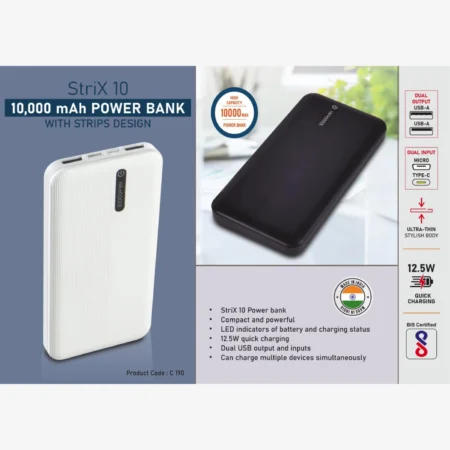 Strix 10: 10,000 mAh Power bank