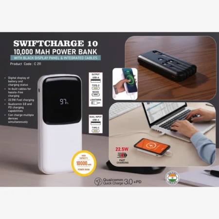 SwiftCharge 10: 10,000 mAh Power bank