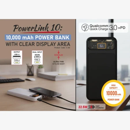 PowerLink 10: 10,000 mAh Power bank