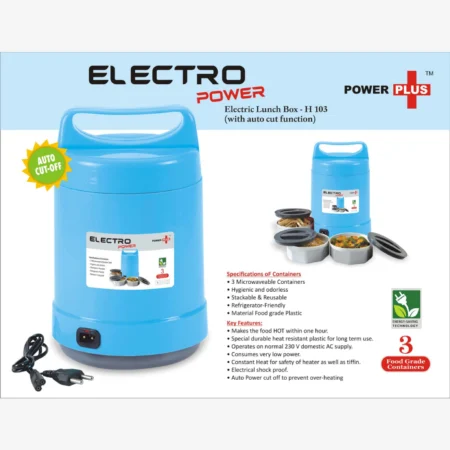 Electro Power: Electric Lunch box with Auto-cut function