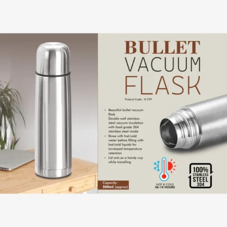 Bullet vacuum flask