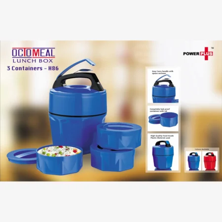 Octomeal Lunch box – 3 containers (plastic)