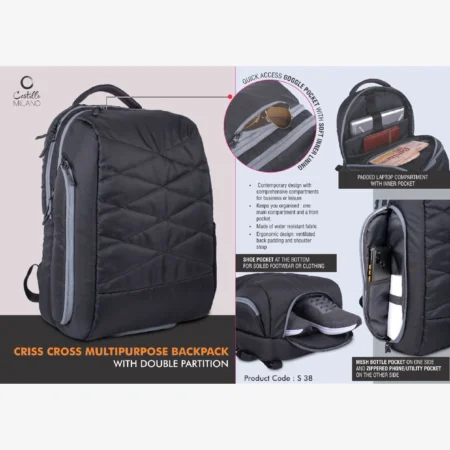 Criss Cross Multipurpose Backpack bag