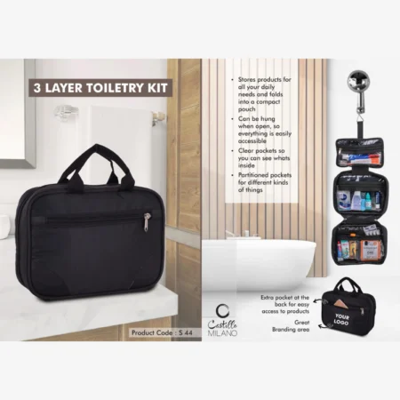 3 Layer toiletry kit – Medium size