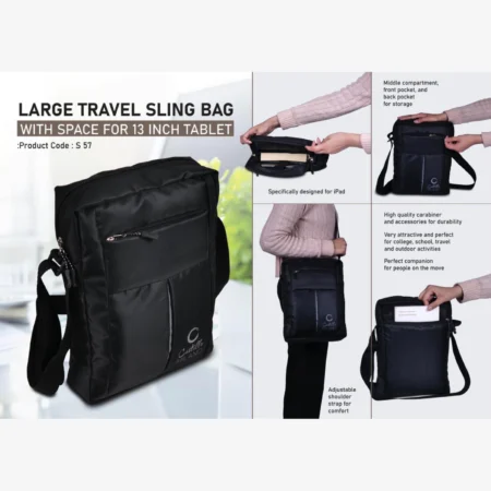 Large Tablet Sling Bag