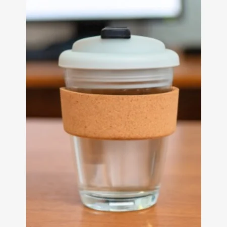 Glass Mug with Cork Sleeve