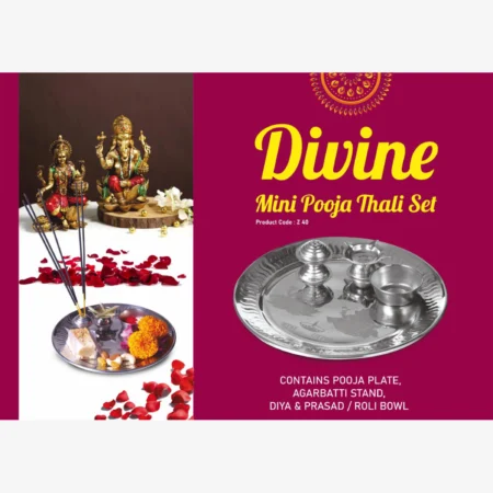 Divine Mini Pooja Thali set | Contains Pooja Plate